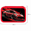 Пенал ПИФАГОР, 3 отделения, ламинированный картон, 19х11 см, "Red road", 273490