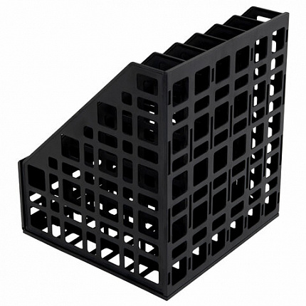 Лоток вертикальный для бумаг BRAUBERG "ULTRA", 240 мм, 6 отделений, сетчатый, сборный, черный, 238251