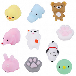 Игрушка-антистресс "НАБОР 10 ШТУК", 4 см, JOLLY JOT (ДЖОЛЛИ ДЖОТ), 665820