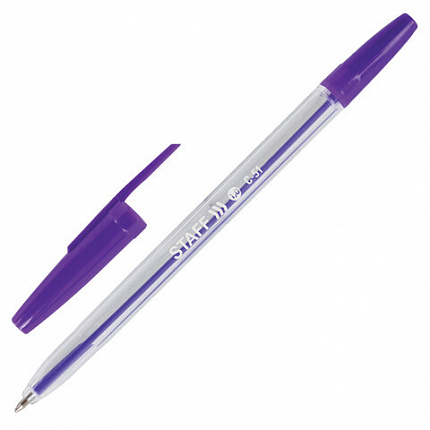 Ручки шариковые STAFF "C-51", НАБОР 10 шт., АССОРТИ, узел 1 мм, линия письма 0,5 мм, 142818