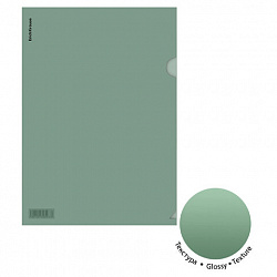 Папка-уголок ERICH KRAUSE "Glossy Classic", A4, прозрачная, ассорти, 50155