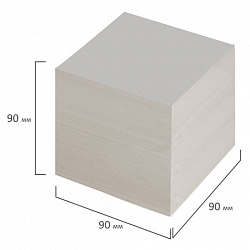 Блок для записей STAFF, непроклеенный, куб 9х9х9 см, белизна 70-80%, 126575