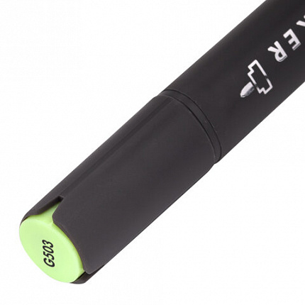 Маркер для скетчинга двусторонний 1 мм - 6 мм BRAUBERG ART CLASSIC, БЛЕДНО-ЗЕЛЕНЫЙ (G503), 151884