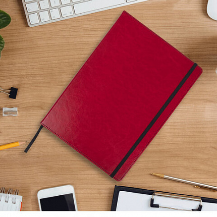 Ежедневник недатированный БОЛЬШОЙ ФОРМАТ 210х297 мм А4, BRAUBERG "Office", 160 л., красный, 113286