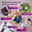 Лупа просмотровая BRAUBERG, С ПОДСВЕТКОЙ, диаметр 50 мм, увеличение 5, корпус черный, 454128