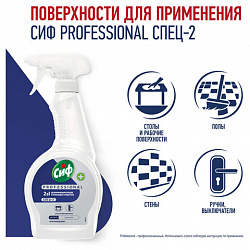 Средство моющее универсальное с дезинфицирующим эффектом 500 мл, СИФ Professional, спрей