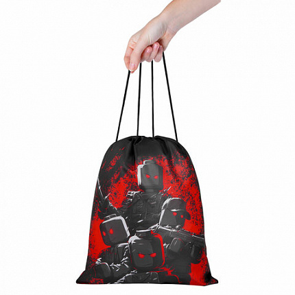 Мешок для обуви BRAUBERG KIDS, с петлей, 42х34 см, "Мощные бойцы", 273435