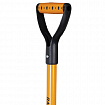 Вилы копальные стальные 19х28 см, ОБЩАЯ ДЛИНА 115 см, черенок стекловолокно, V-ручка, RABBITEX (РАББИТЕКС) "FIBERGLASS", 700491