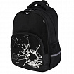 Рюкзак BRAUBERG SOFT, 2 отделения, 3 кармана, "Broken glass", СВЕТЯЩИЙСЯ, 40х31х15 см, 274402