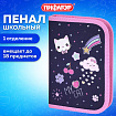 Пенал ПИФАГОР, 1 отделение, полиэстер, 19х13 см, "Leapfrog", 273472