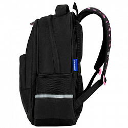 Рюкзак BRAUBERG SOFT, 2 отделения, 3 кармана, "Кот с характером", СВЕТЯЩИЙСЯ, 40х31х15 см, 274401