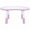 Стол детский BRABIX KIDS CT-002, растущий, 2-8 лет, пластик белый + розовый, 533295