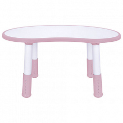 Стол детский BRABIX KIDS CT-002, растущий, 2-8 лет, пластик белый + розовый, 533295