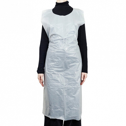 Фартуки полиэтиленовые, КОМПЛЕКТ 50 шт., одноразовые, УЛЬТРА, 81х125 см, 30 мкм, ELEGREEN, ФКб-Пэ81/125УлП