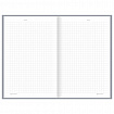 Блокнот А5 134х206 мм, 80 л., твёрдый, клетка, BRAUBERG "Minimal", серый, 116437