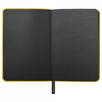 Ежедневник недатированный МАЛЫЙ 100х150 мм А6 BRAUBERG "Metropolis Mix", под кожу, 136 л., желтый, 113303