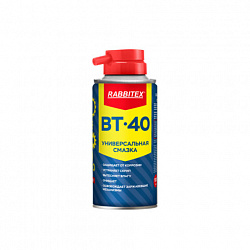 Смазка универсальная проникающая BT-40 (аналог WD-40) 100 мл, аэрозоль с трубочкой, RABBITEX, 700295