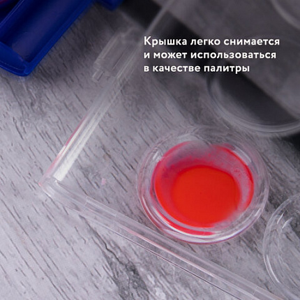 Краски акварельные BRAUBERG "PREMIUM" 48 цветов, круглые кюветы 23 мм, пенал, 191747