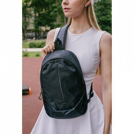 Рюкзак HEIKKI SPORTING (ХЕЙКИ) на одно плечо, эргономичный, синий, 37Х23Х10 см, 273904