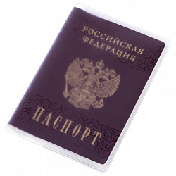 Обложка для паспорта, трудовой книжки нового образца, матовая с прозрачным рисунком, ПВХ, ДПС, 2203.180.М