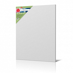 Холст на подрамнике BRAUBERG ART BASIC, 40х50 см, 280 г/м2, хлопок, мелкое зерно, грунт, 192667