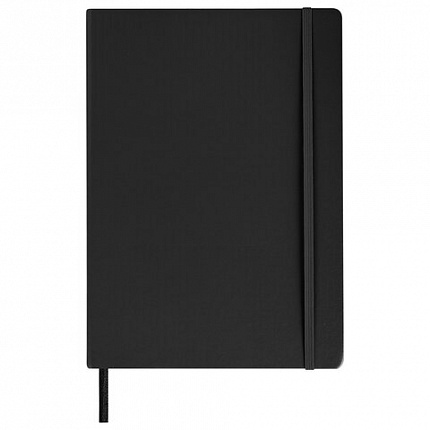 Скетчбук, слоновая кость 140 г/м2 210х297 мм, 80 л., КОЖЗАМ, резинка, BRAUBERG ART CLASSIC, черный, 113200