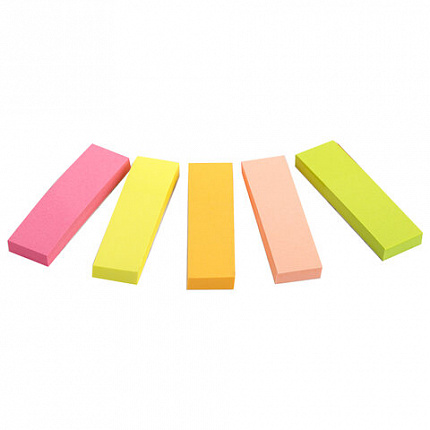 Закладки клейкие неоновые BRAUBERG бумажные, 50х14 мм, 1250 штук (5 цветов х 50 листов, КОМПЛЕКТ 5 штук), 112443