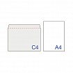 Конверты С4 (229х324 мм), отрывная лента, 100 г/м2, КОМПЛЕКТ 500 шт., 41773