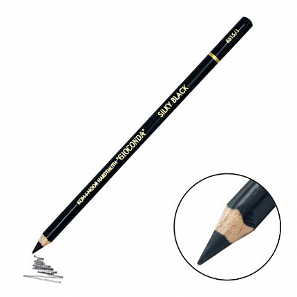 Карандаш черный матовый KOH-I-NOOR "GIOCONDA SILKY BLACK" 8815, 1 шт., B, 8815001001KS