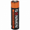 Батарейки аккумуляторные Ni-Mh пальчиковые КОМПЛЕКТ 4 шт., АА (HR6) 2700 mAh, SONNEN, 455607