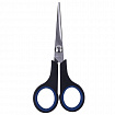 Ножницы BRAUBERG "Soft Grip", 140 мм, черно-синие, резиновые вставки, 3-сторонняя заточка, 230760