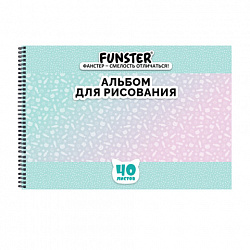 Альбом д/рис. А4 40л., гребень, обложка картон, BRAUBERG, 205х290мм, кросс-серия "КОШАЧЬИ ЛАПКИ", 107520