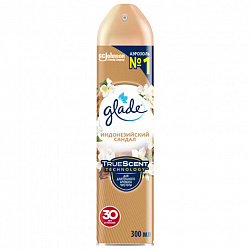 Освежитель воздуха аэрозольный 300 мл, GLADE "Индонезийский сандал", 864954