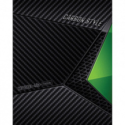 Тетрадь А5, 48 л., HATBER, скоба, клетка, выборочный лак, "CarbonStylee" (микс в спайке), 068127, 48Т5вмВ1