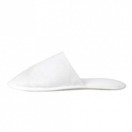 Тапочки одноразовые EVA Classic, закрытые, КОМПЛЕКТ 25 пар, спанбонд + ЭВА, размер 37-42, белые, SMZ, Э/З/Б-№1/25/150