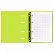 Тетрадь на кольцах А5 175х220 мм, 120 л., пластик, с резинкой, BRAUBERG, Салатовый, 404619
