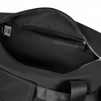 Сумка дорожная HEIKKI HANDY (ХЕЙКИ), карман на молнии, багажная лента, черная, 38х16х25 см, 273874