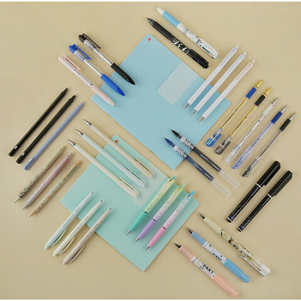 Ручка гелевая BRUNO VISCONTI "Super Slim Black", СИНЯЯ, узел 0,28 мм, линия 0,2 мм, 20-0398