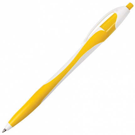 Ручка шариковая автоматическая BRAUBERG "Caribbean", СИНЯЯ, корпус ассорти, узел 0,7 мм, линия письма 0,35 мм, 141159