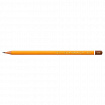Карандаш чернографитный KOH-I-NOOR "1500", 1 шт., 10H, корпус желтый, заточенный, 150010H01170