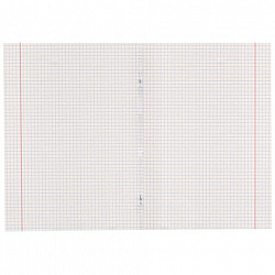 Тетрадь 18 л., ПИФАГОР, клетка, офсет №2 ЭКОНОМ, обложка картон 170 г/м2, ОДНОТОННАЯ, 104549