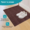 Коврик придверный 45х60 см, ВЕНГЕ пластиковый грязезащитный толщина 10 мм, "ТРАВКА", PRIMILA (ПРИМИЛА), 701064