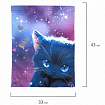 Мешок для обуви BRAUBERG PREMIUM, карман, подкладка, светоотражайка, 43х33 см, Anime cat, 272421