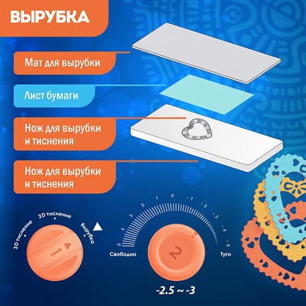 Машинка для вырубки и тиснения 210х300 мм с инструментами "ОС-4", формат А4, ОСТРОВ СОКРОВИЩ, 665679