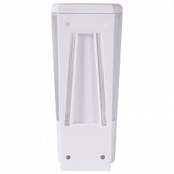 Дозатор для жидкого мыла LAIMA, НАЛИВНОЙ, 0,38 л, белый (матовый), ABS-пластик, 603922