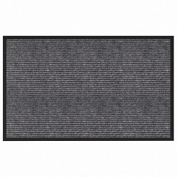 Коврик придверный 80х120 см, СЕРЫЙ, влаго-грязезащитный, 450 г/м2, ребристый, PRIMILA (ПРИМИЛА) EXTRA, 701025