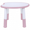 Стол детский BRABIX KIDS CT-002, растущий, 2-8 лет, пластик белый + розовый, 533295