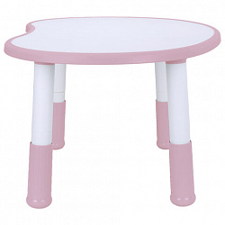 Стол детский BRABIX KIDS CT-002, растущий, 2-8 лет, пластик белый + розовый, 533295