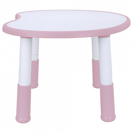 Стол детский BRABIX KIDS CT-002, растущий, 2-8 лет, пластик белый + розовый, 533295