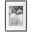 Рамка 21х30 см с паспарту 15х21 см небьющаяся, багет 5 мм, пластик, BRAUBERG "Smart", черная, 391280